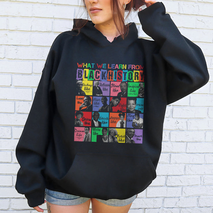 What We Learn From Black History Black Leaders Shirt