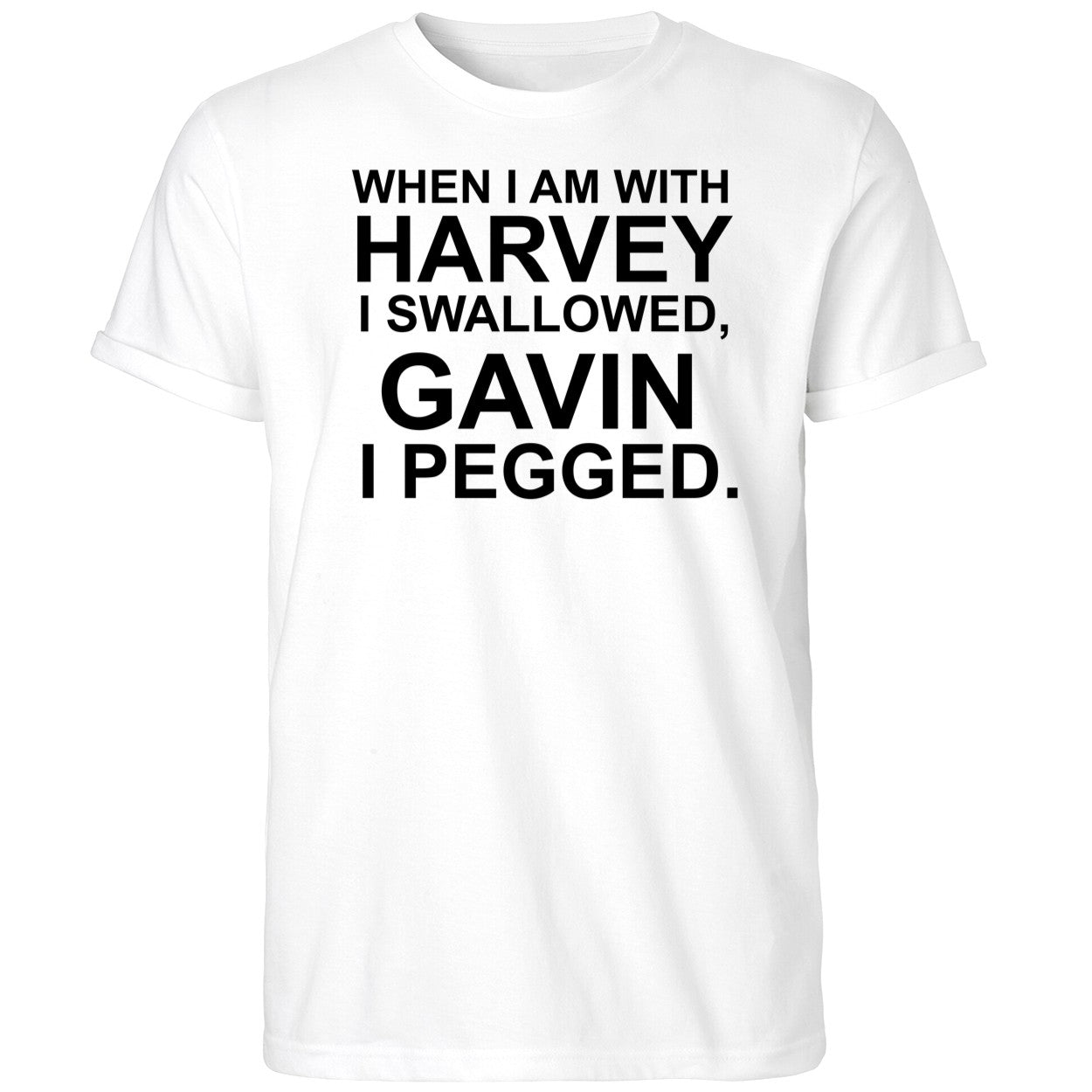 When I Am With Harvey I Swallowed Gavin I Pegged Shirt