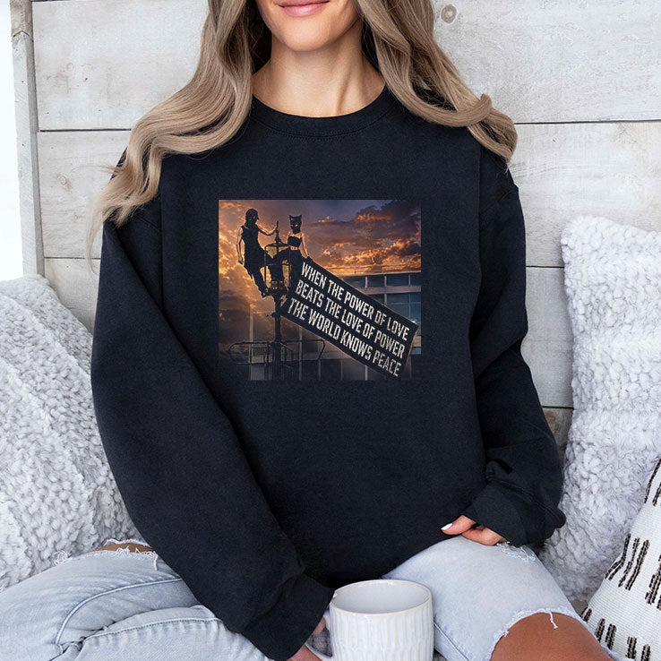 When The Power Of Love Beats The Love Of Power Empire State Building Shirt