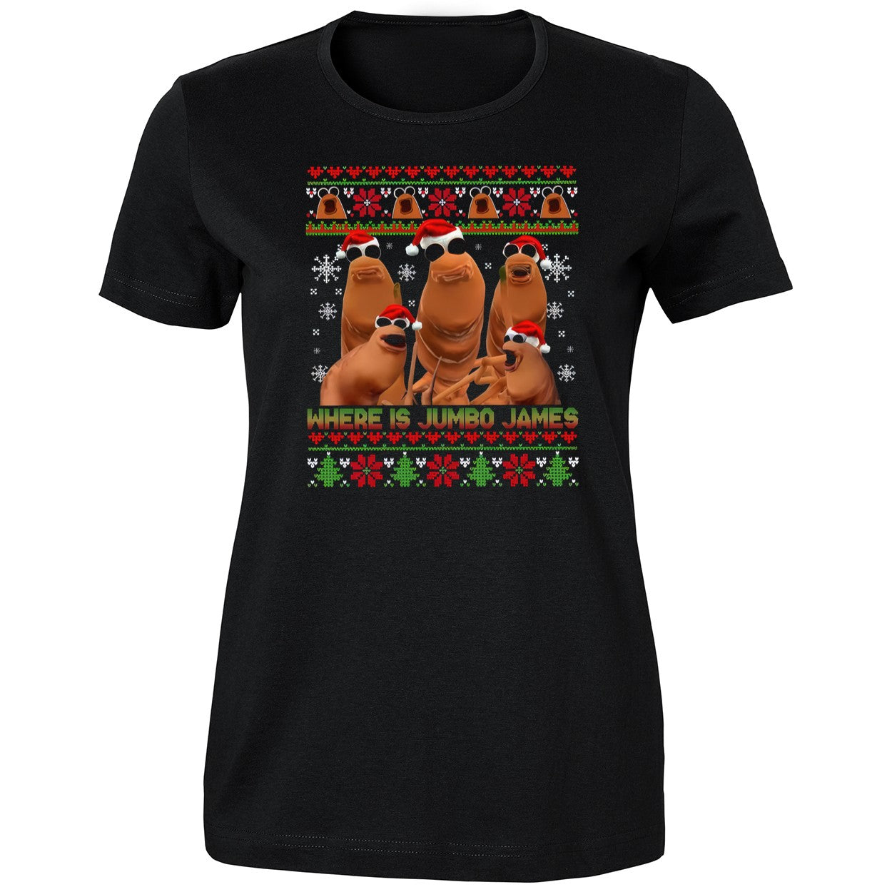 Where Is Jumbo James Ugly Christmas 2025 Shirt