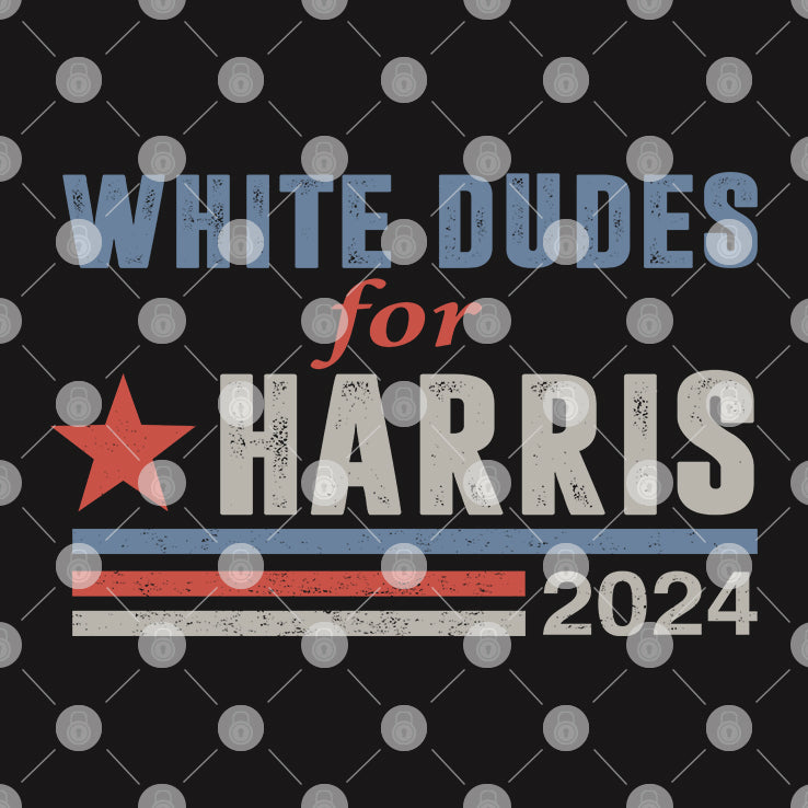 White Dudes For Harris 2024 Shirt