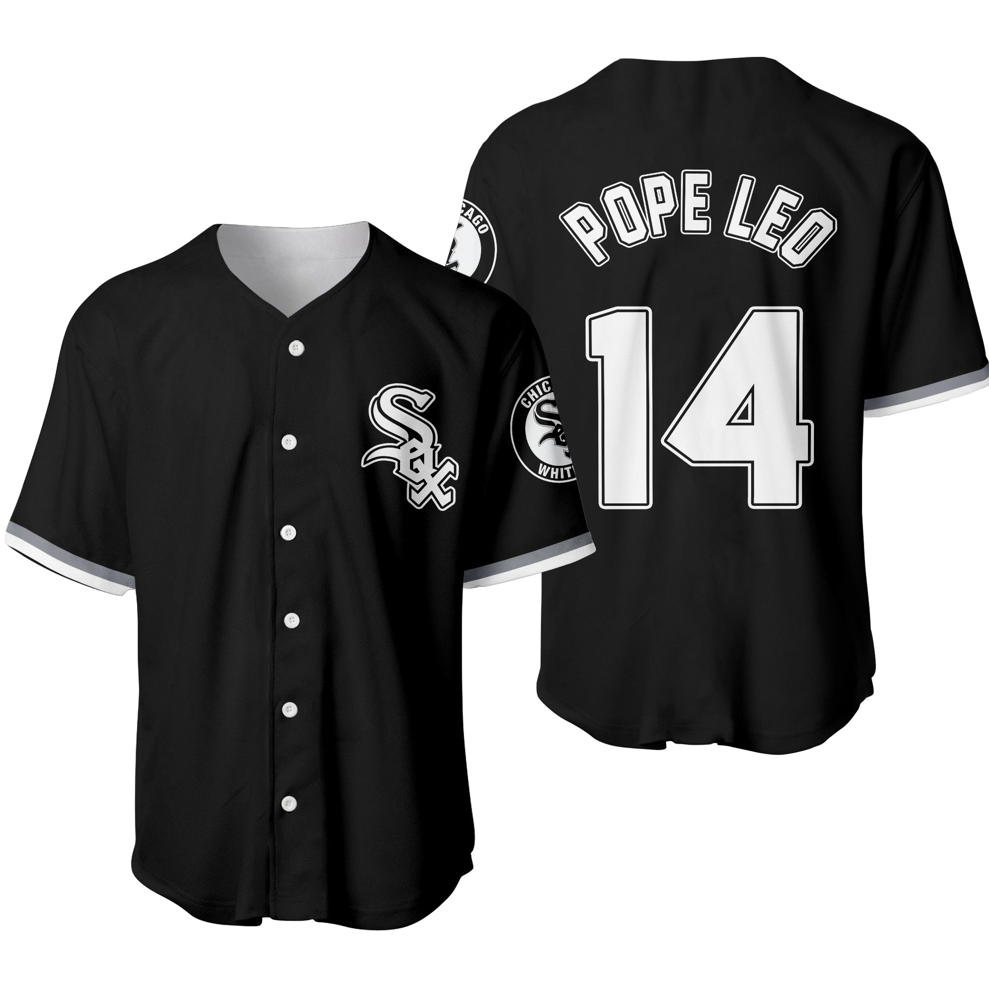 White Sox Pope Leo 14 Baseball Jersey