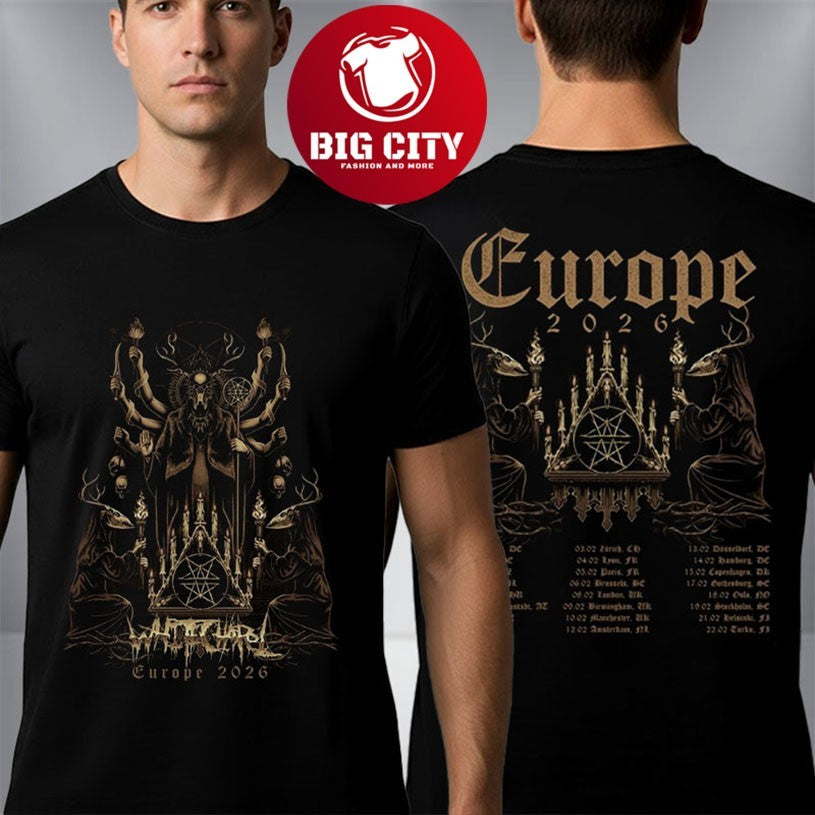 Whitechapel Europe Tour 2026 Schedule Tour Dates Hunt Kill Feast Conquer Two Sided Shirt