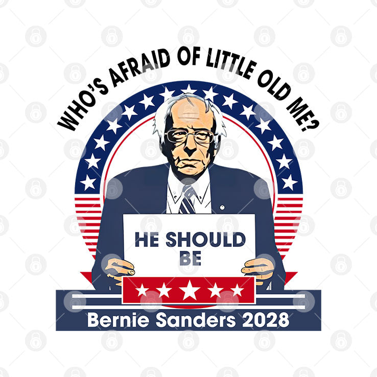 Who’s Afraid of Little Old Me He Should Be Bernie Sanders 2028 T Shirt