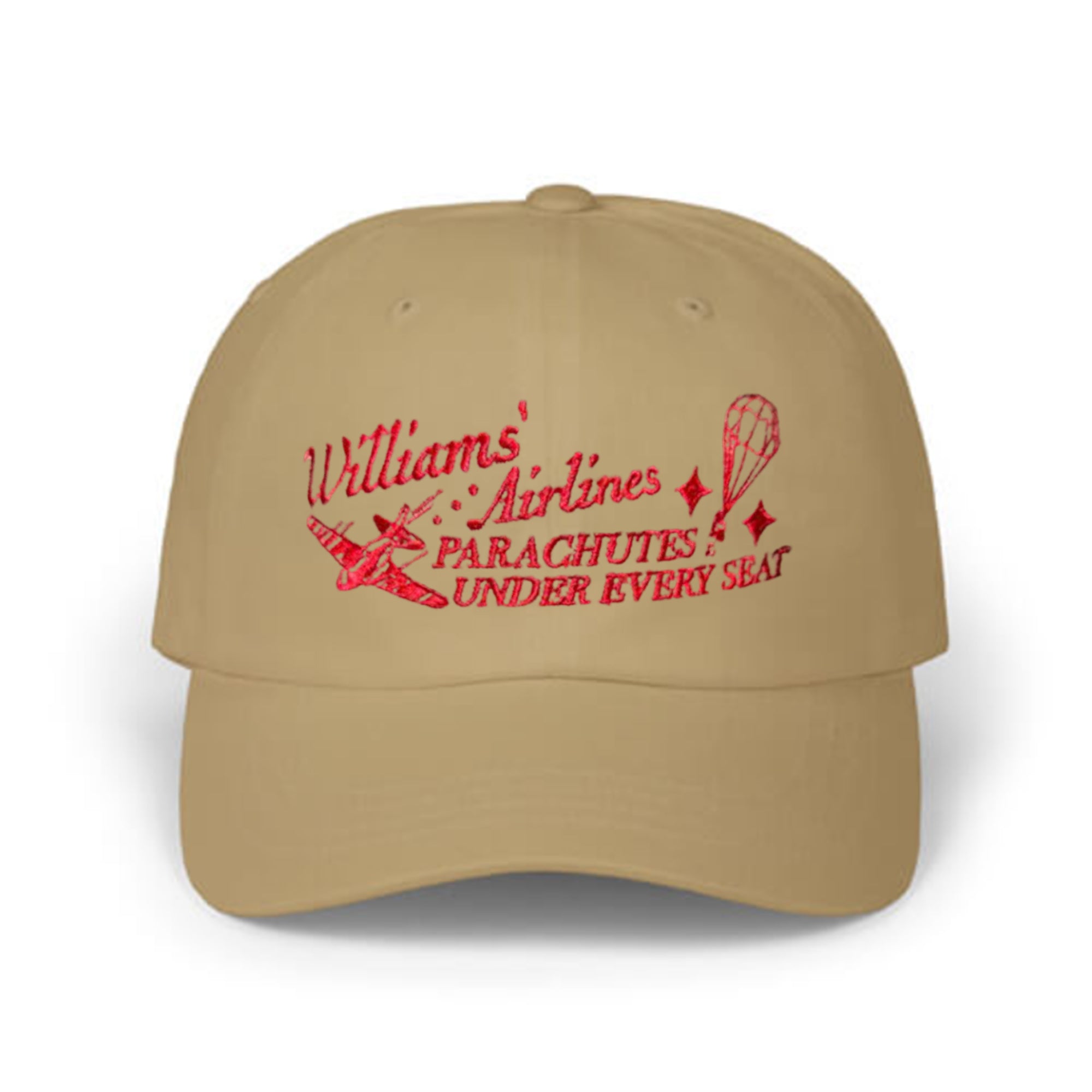Williams Airlines Parachutes Under Every Seat Hat
