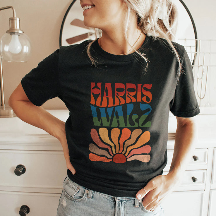 Willie Nelson Harris Walz T Shirt