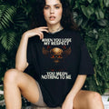 Winged Skull With Chains When You Lose My Respect Biker T Shirt