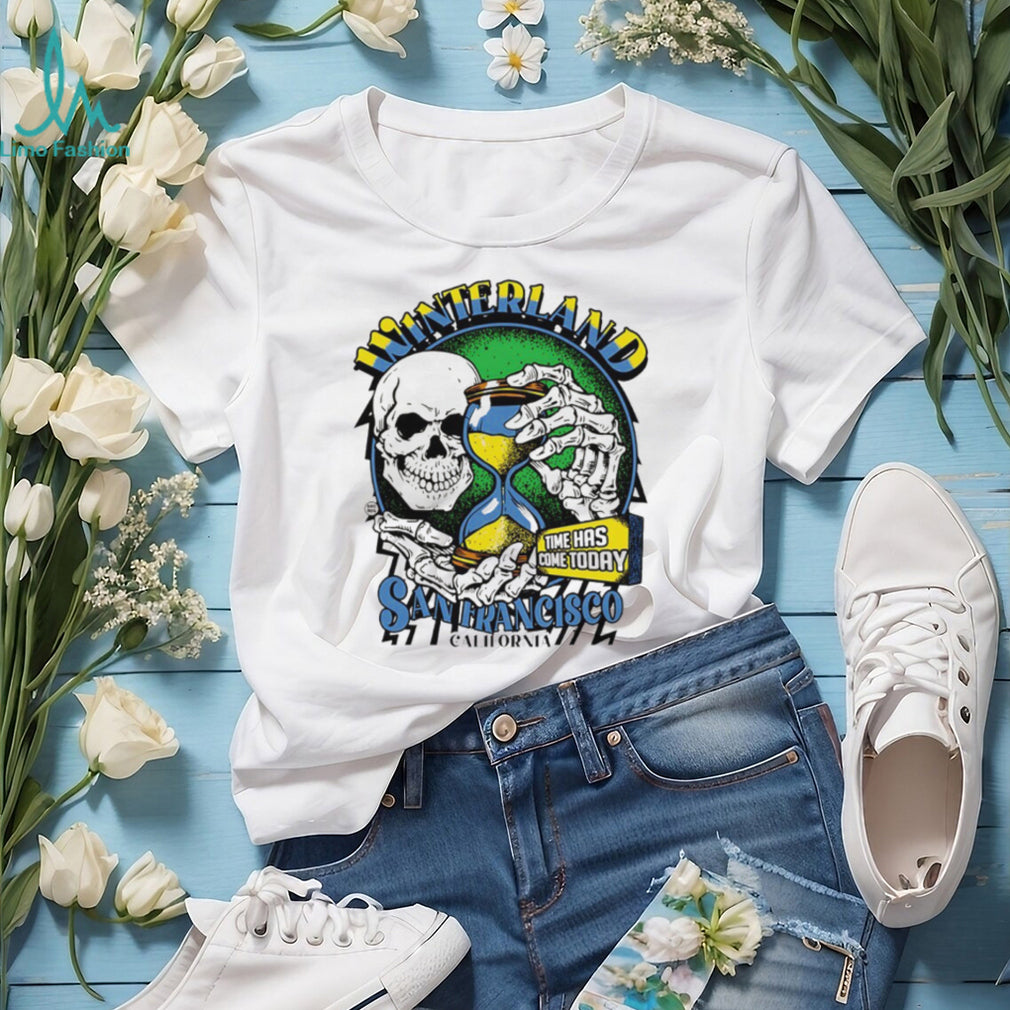 Winterland San Francisco California Skull and Hourglass Graphic T shirt