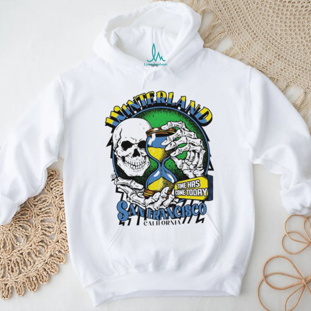 Winterland San Francisco California Skull and Hourglass Graphic T shirt