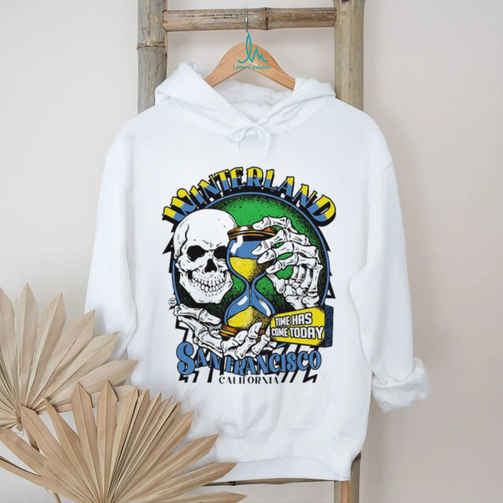 Winterland San Francisco California Skull and Hourglass Graphic T shirt