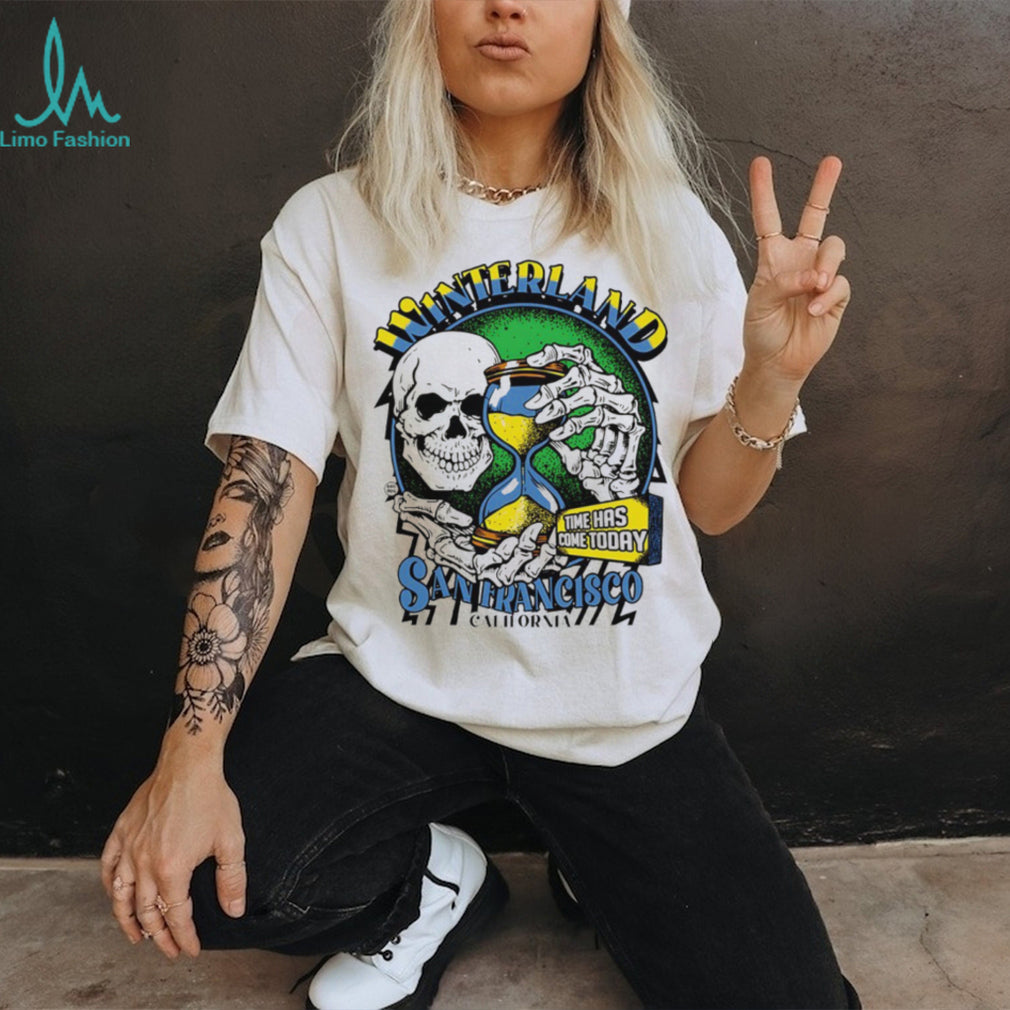 Winterland San Francisco California Skull and Hourglass Graphic T shirt