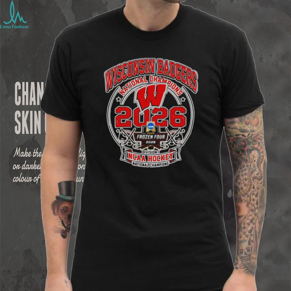 Wisconsin Badgers 2026 NCAA Frozen Four Hockey National Champions T Shirt