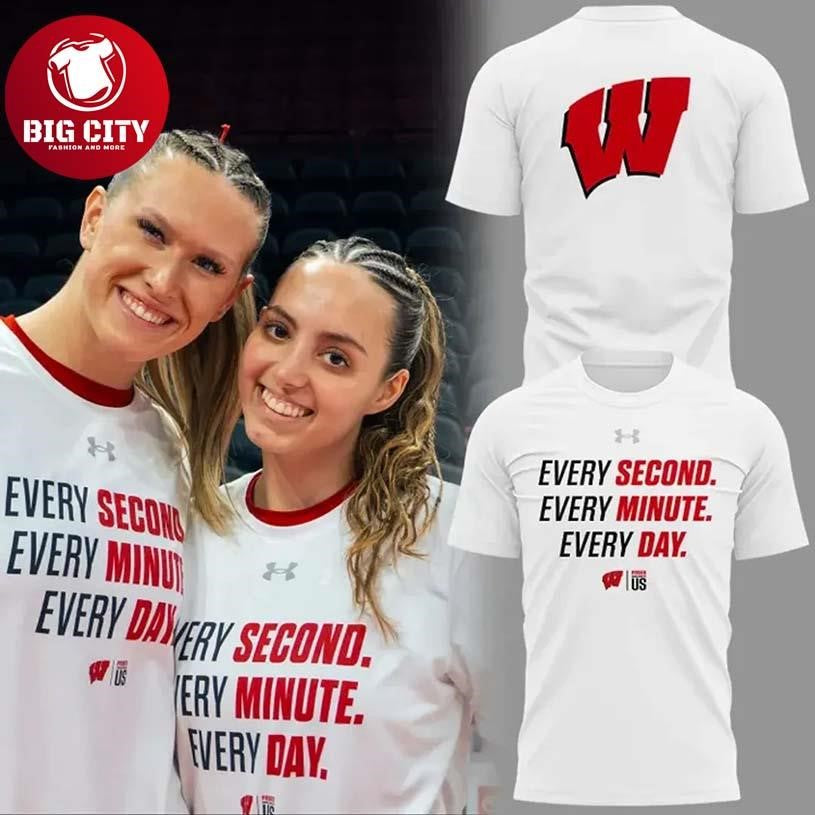 Wisconsin Badgers Basketball Every Day Edition Two Sided Shirt