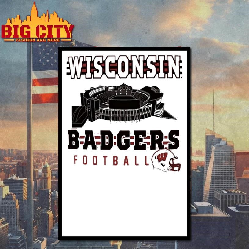 Wisconsin Badgers Camp Randall Stadium Helmet Shirt