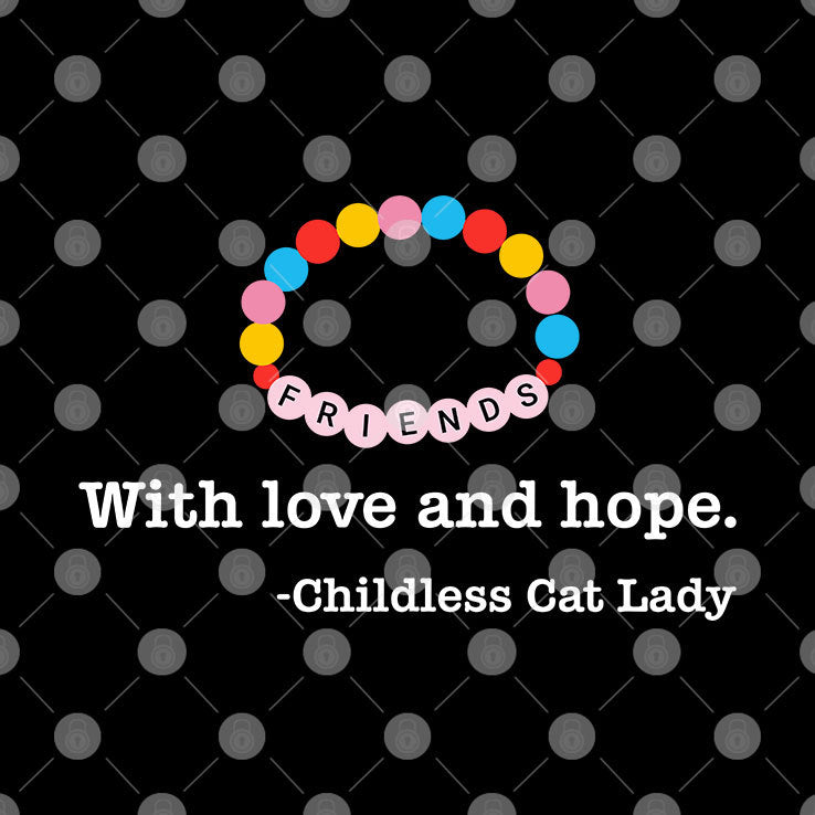 With Love And Hope Childless Cat Lady Shirt
