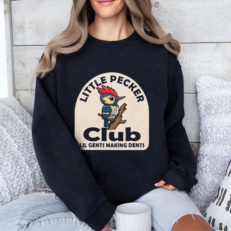 Woodpecker Little Pecker Club Lil Gents Making Dents T Shirt