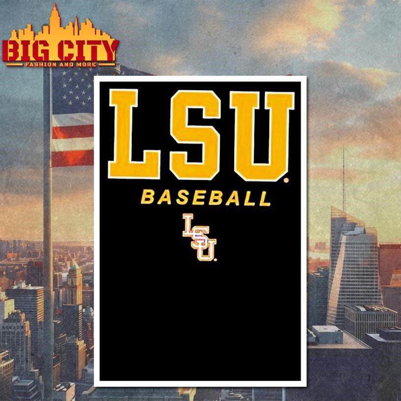 Wordmark And Logo Lsu Baseball Shirt