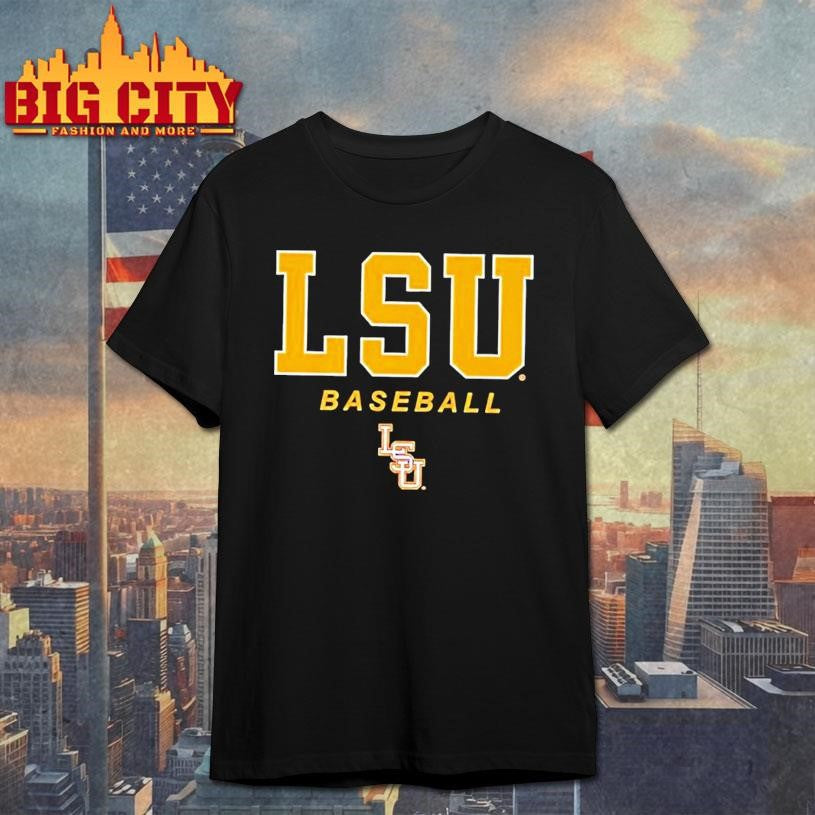 Wordmark And Logo Lsu Baseball Shirt