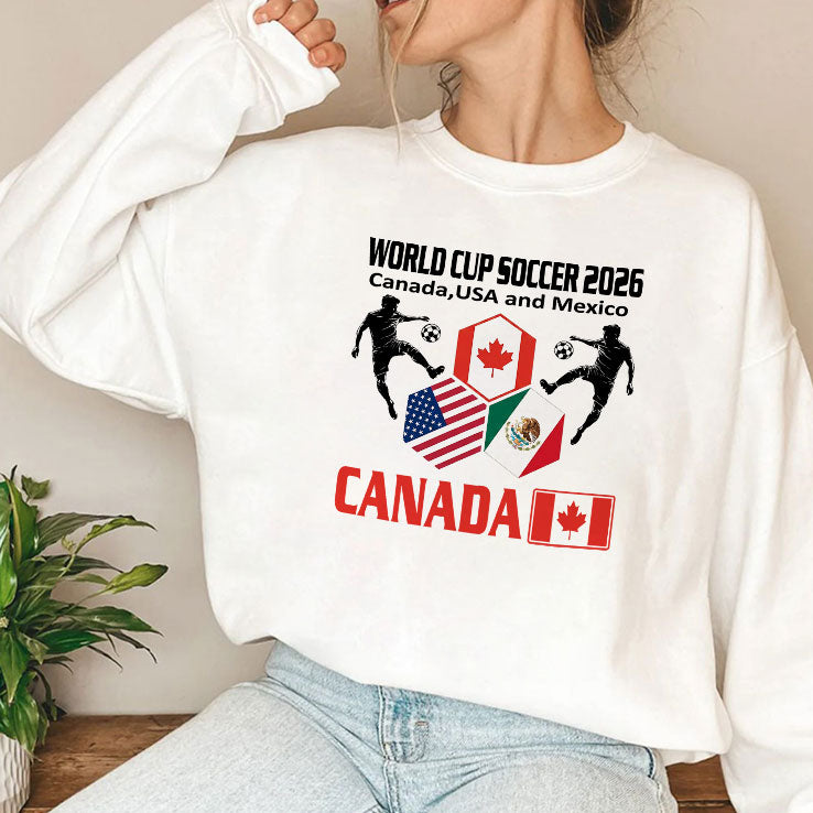 World Cup Soccer 2026 Canada USA And Mexico Shirt