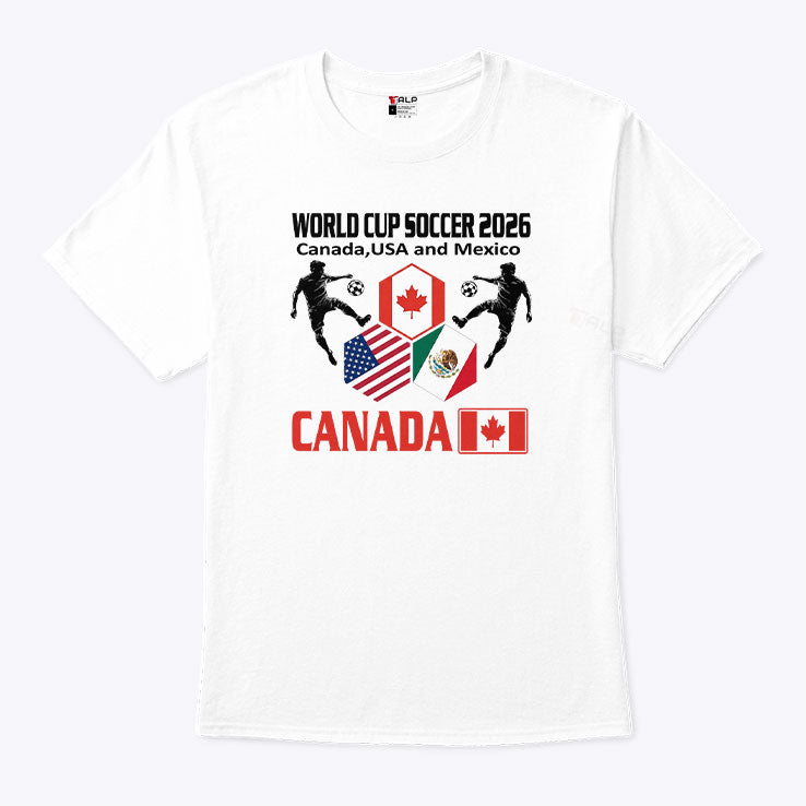 World Cup Soccer 2026 Canada USA And Mexico Shirt