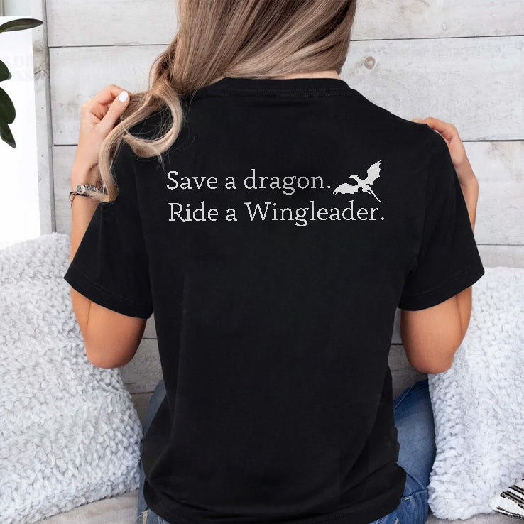 Xaddy Xaden Riorson Save A Dragon Ride A Wingleader T Shirt