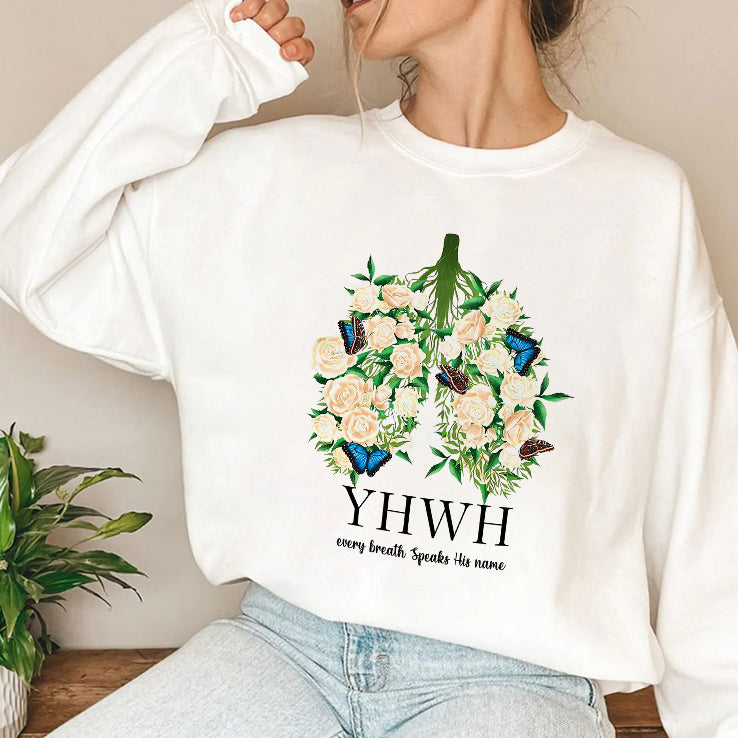 YHWH Every Breath Speaks His Name T Shirt