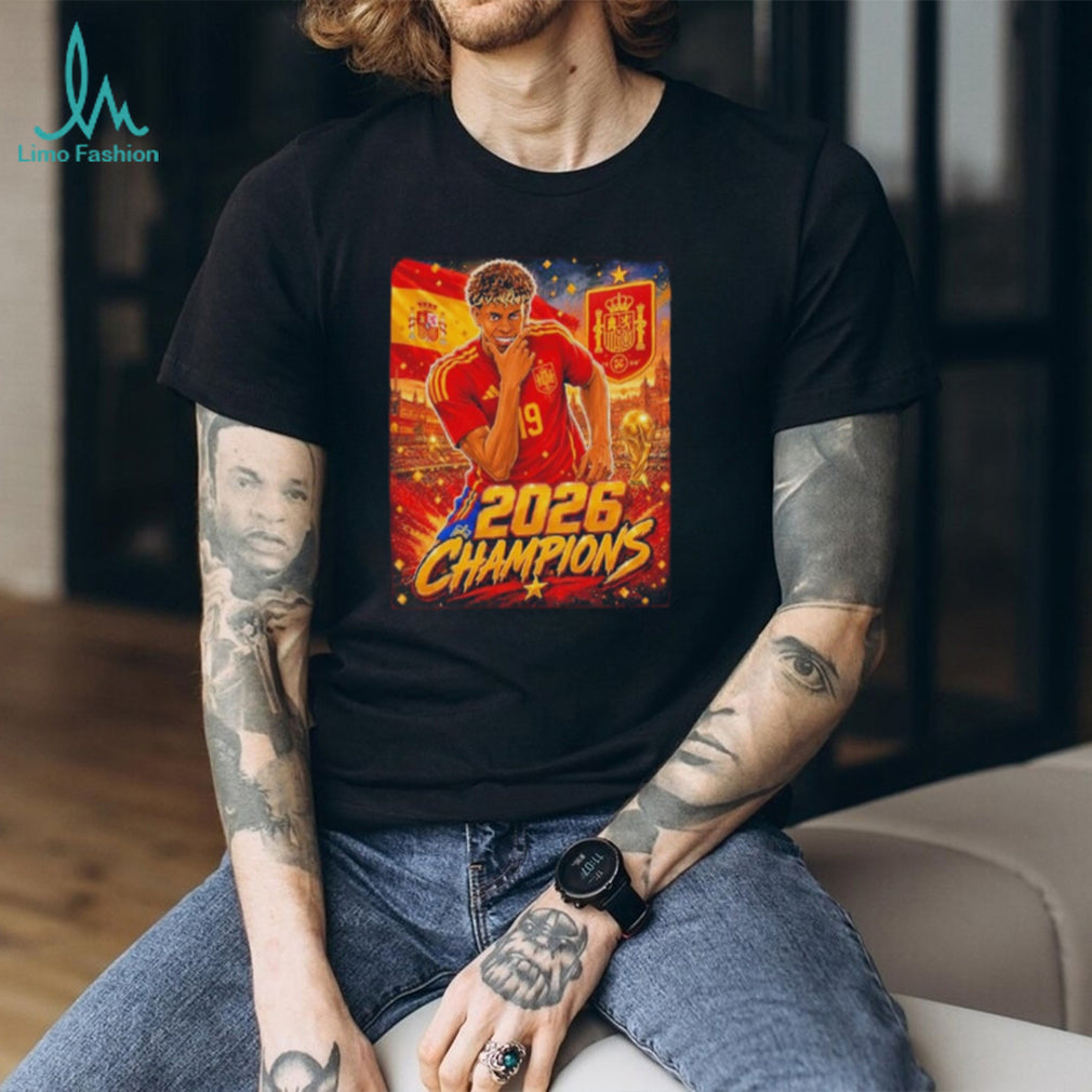 Yamal 2026 Spain Soccer Champions graphic shirt