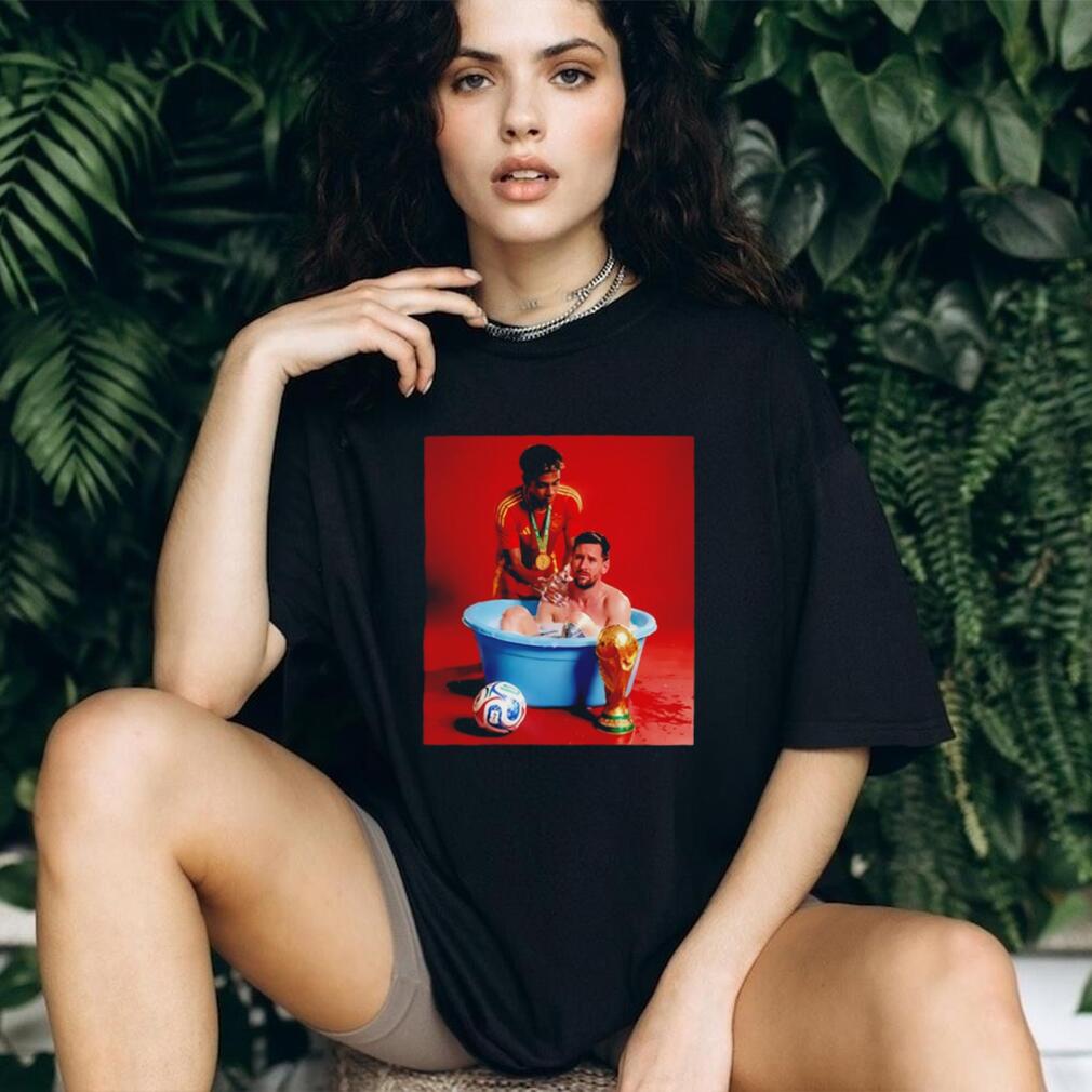 Yamal bathes Messi 2026 World Cup graphic shirt