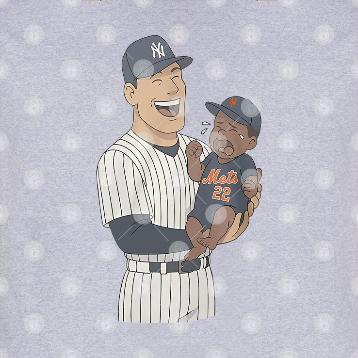 Yankees Holding Crying Mets Baby T Shirt
