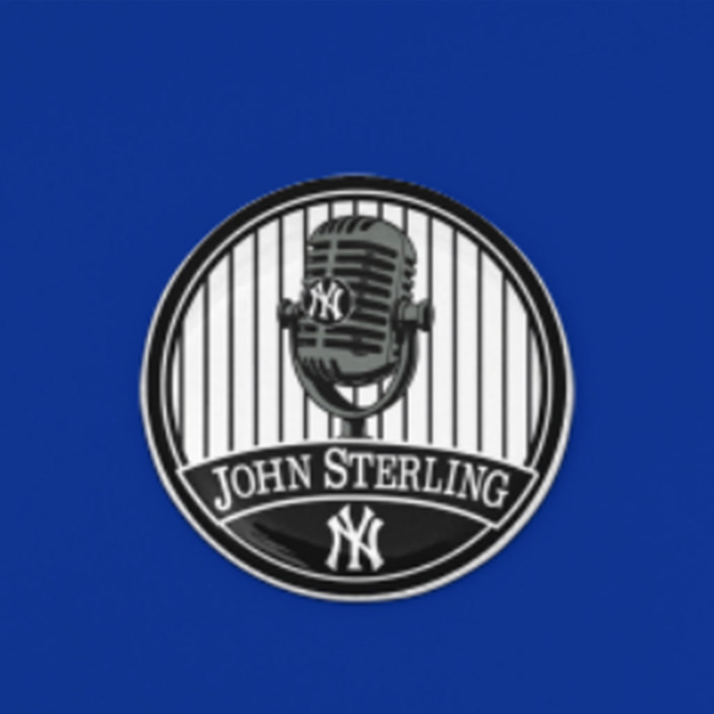 Yankees memorial patch for John Sterling Button
