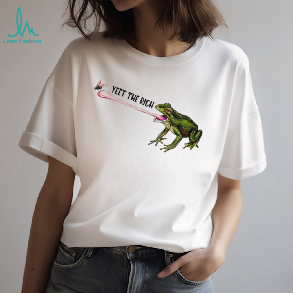 Yeet the rich frog graphic shirt