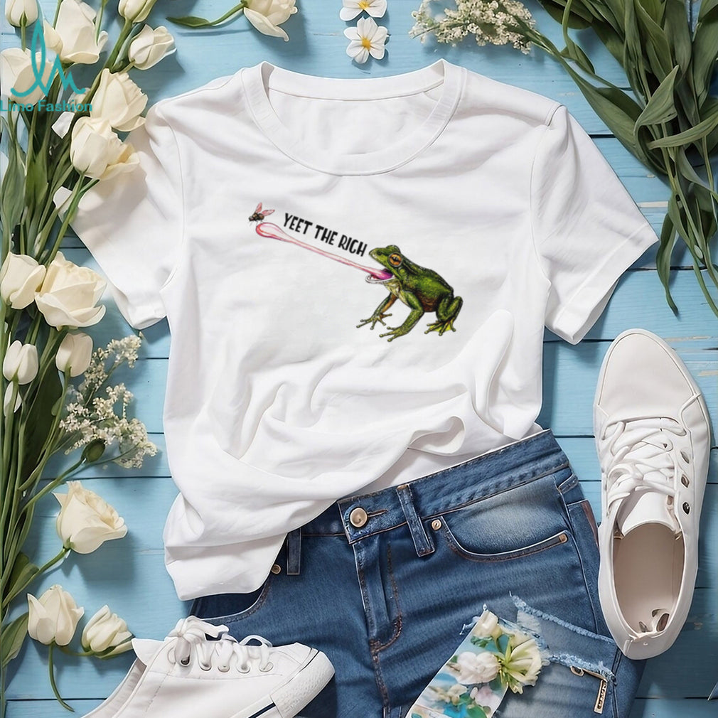Yeet the rich frog graphic shirt