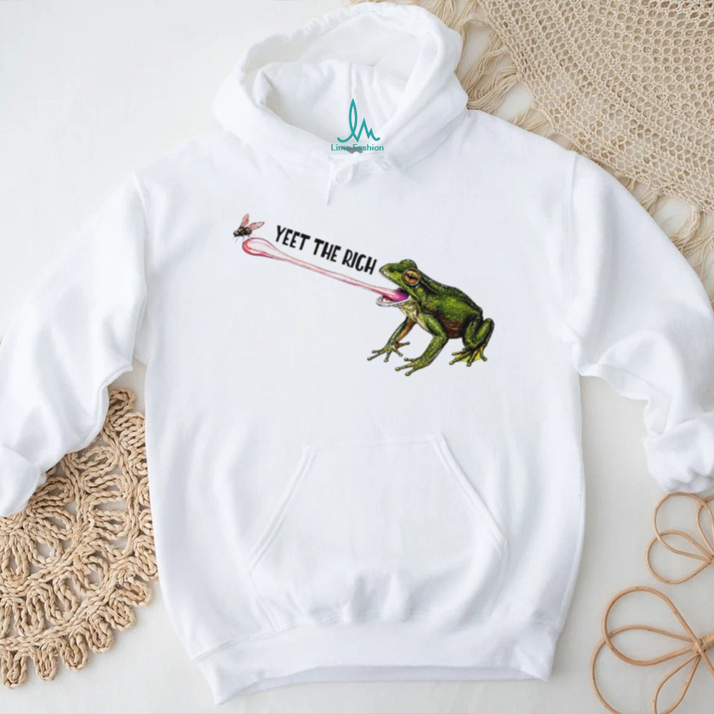 Yeet the rich frog graphic shirt