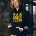 Yellow QR Code Scannable Mystery Graphic T Shirt