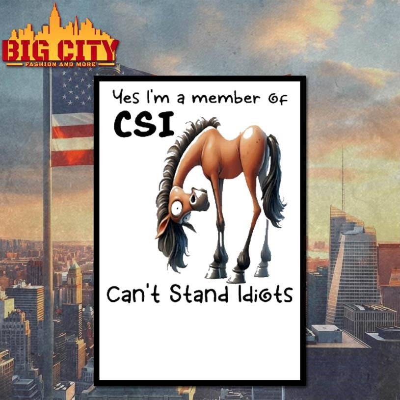 Yes Im A Member Of Cant Stand Idiots Horse Funny Shirt