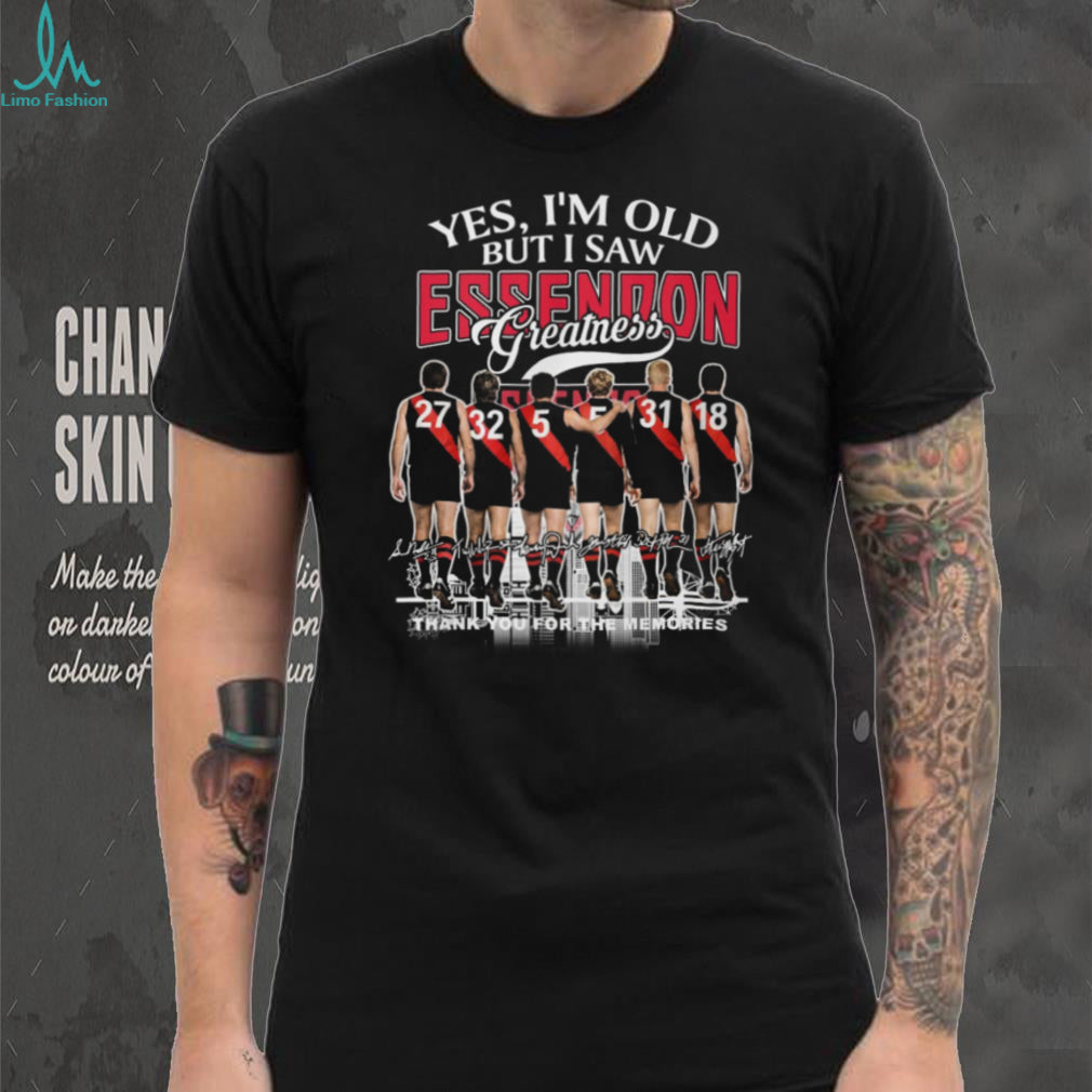Yes I’m Old But I Saw Essendon Greatness AFL Legends T Shirt