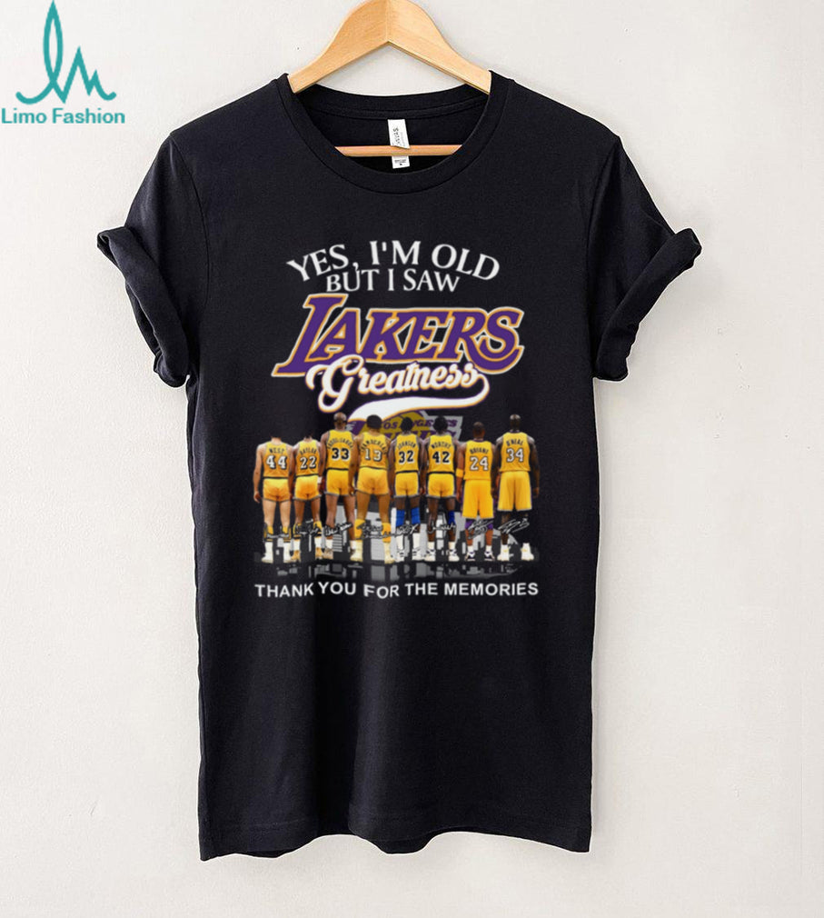 Yes I’m Old But I Saw Los Angeles Lakers Greatness NBA Legends Coffee T Shirt