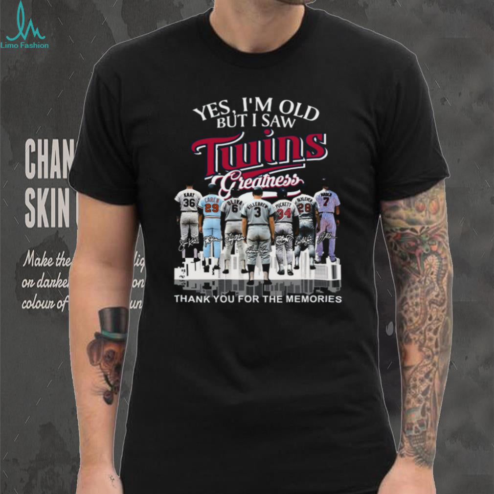 Yes I’m Old But I Saw Minnesota Twins Greatness Signature Legends T Shirt