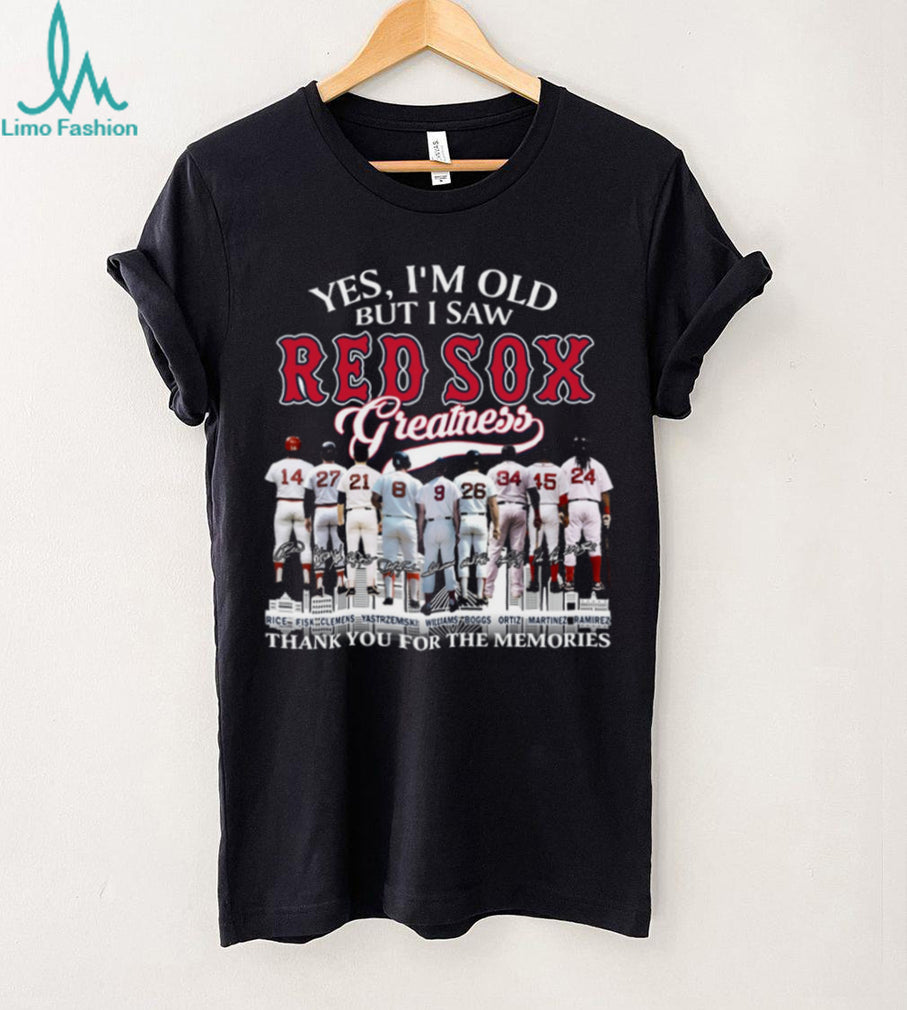 Yes I’m Old But I Saw Red Sox Greatness Baseball Legends Coffee T Shirt