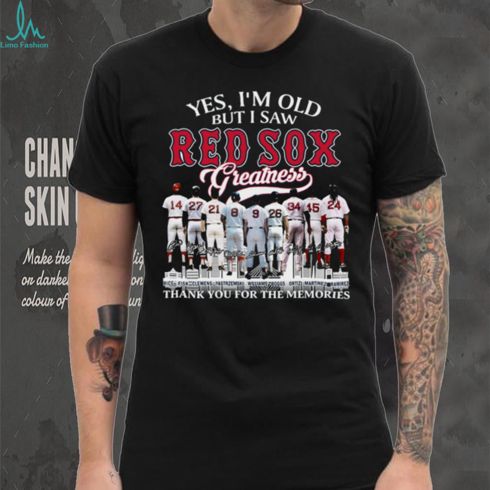 Yes I’m Old But I Saw Red Sox Greatness Baseball Legends Coffee T Shirt