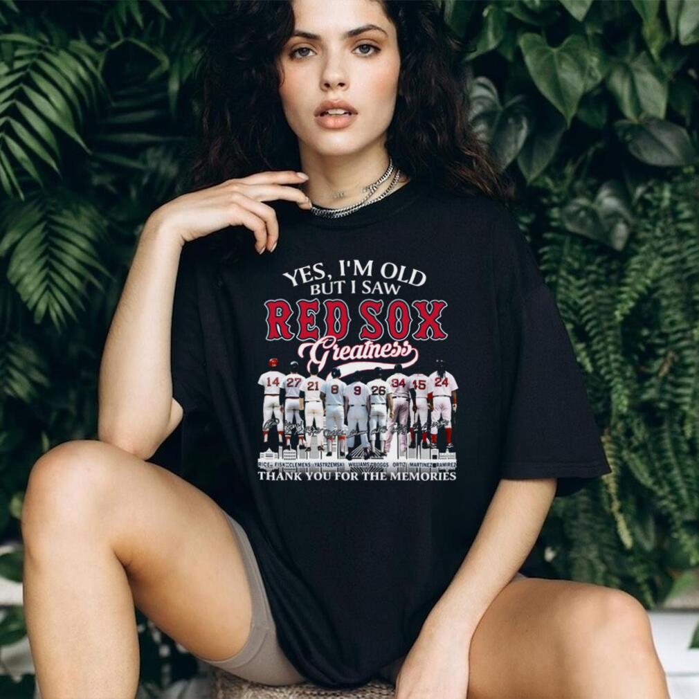 Yes I’m Old But I Saw Red Sox Greatness Baseball Legends Coffee T Shirt