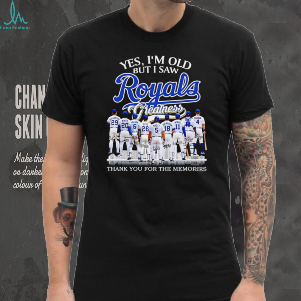 Yes I’m Old But I Saw Royals Greatness Kansas City Baseball Fan T Shirt