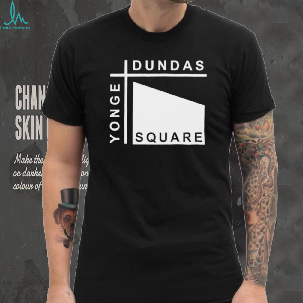 Yonge Dundas Square Toronto Minimalist Street Sign T Shirt