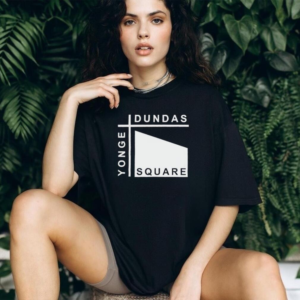 Yonge Dundas Square Toronto Minimalist Street Sign T Shirt