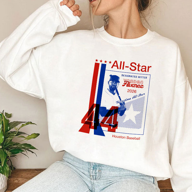 Yordan Alvarez Houston Astros 44 Baseball First Time All Star 2026 Shirt