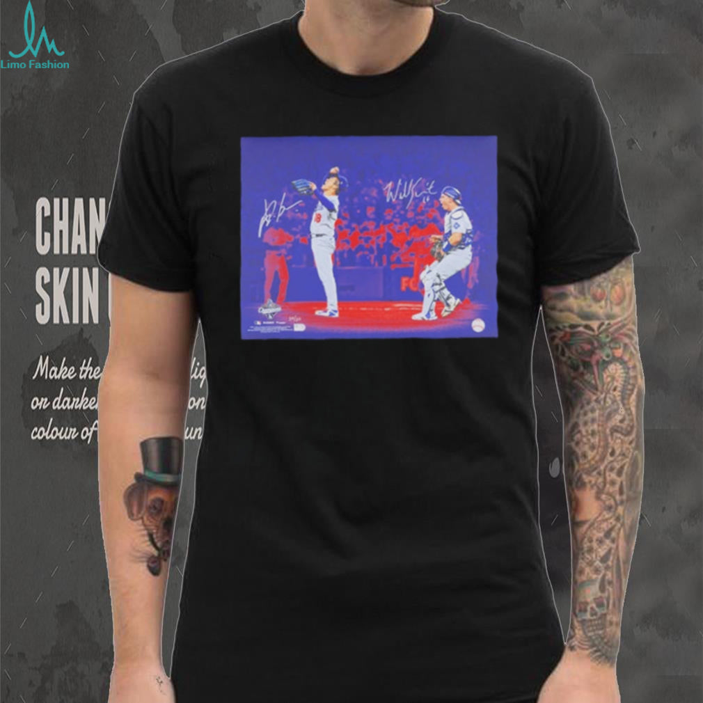 Yoshinobu Yamamoto and Will Smith LA Dodgers 2024 World Series Champions Signature shirt
