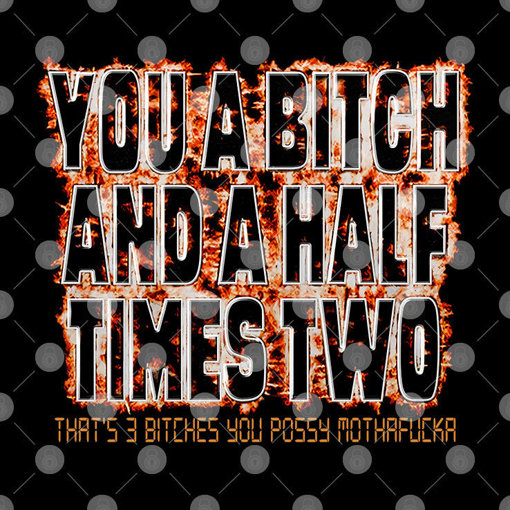 You A Bitch And A Half Times Two T Shirt