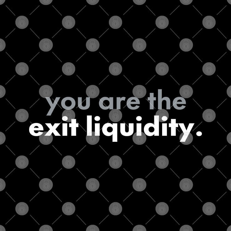 You Are The Exit Liquidity Shirt