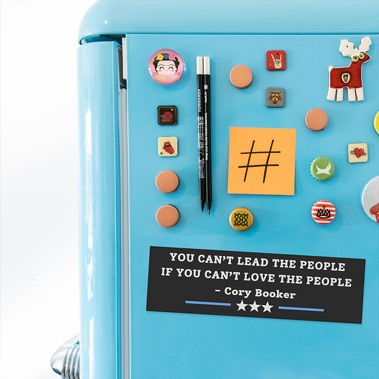 You Can’t Lead The People If You Can’t Love The People Cory Booker Car Magnet