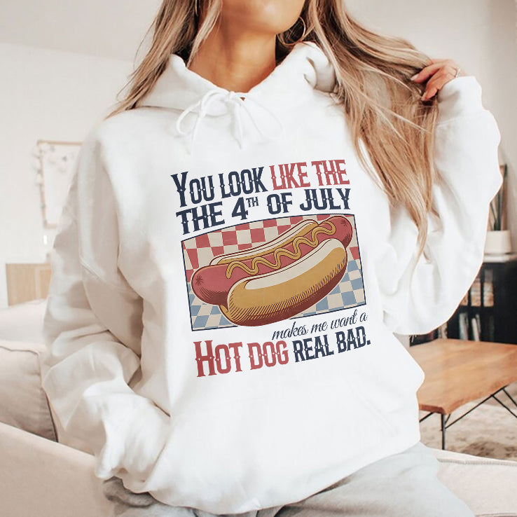 You Look Like The 4th Of July Hot Dog T Shirt